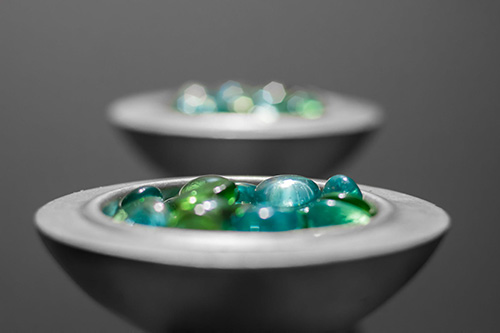 bowl of stones