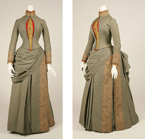 wedding costume from the late 19th century