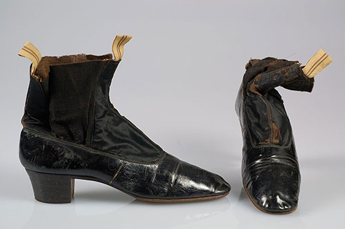 Belgian black wedding boots 1871