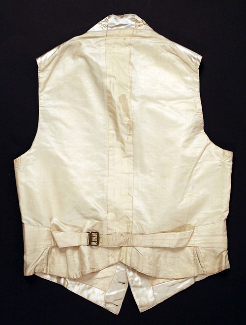 American wedding vest adorned with pretty embroidery dated mid-19th century
