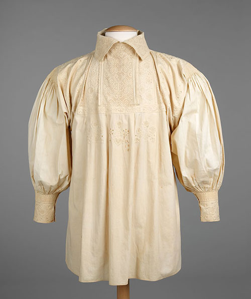 Groom’s shirts were so fancy in the mid 19th century