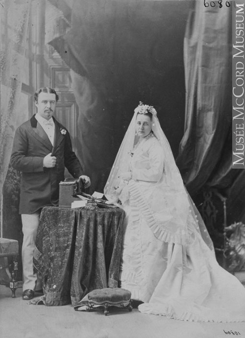 Mr. McKenzie and his bride, Montreal, Canada, 1871
