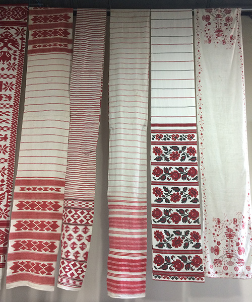 Ukrainian embroidered wedding towels or rushnyk