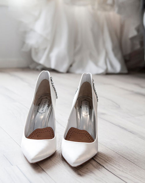 Open-toed or close-toed wedding shoes