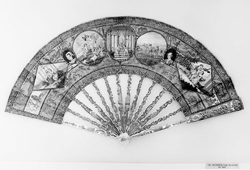 Wedding or betrothal fan, possibly German, 1770-1790