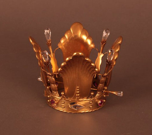 Vintage Swedish gold wedding crown