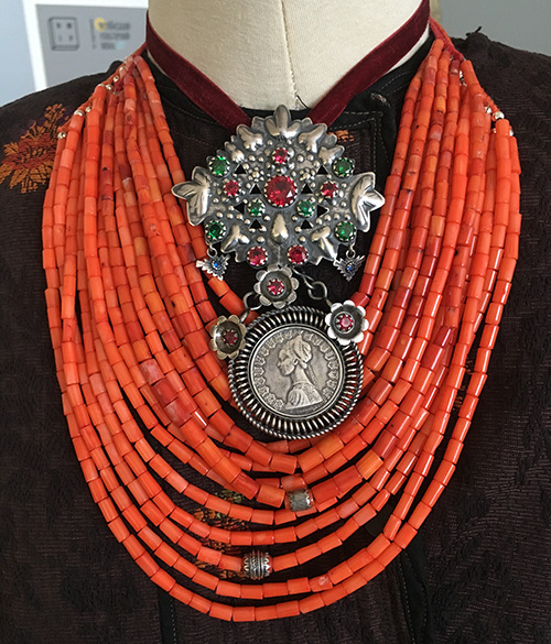 Ukrainian traditional wedding or festive jewelry