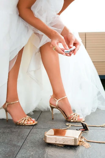 What wedding shoes to pick? Open heeled sandals